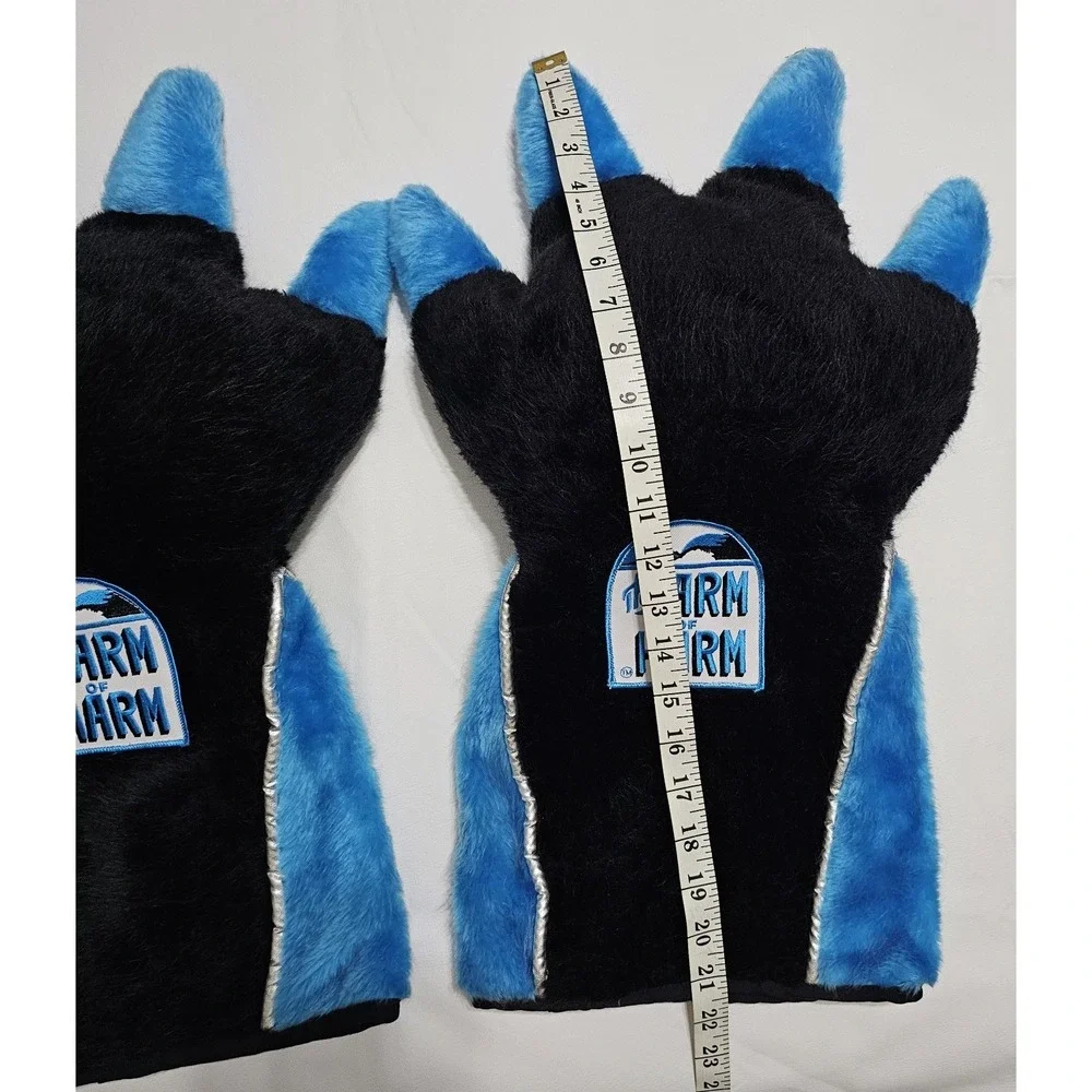 Vintage Carolina Panthers The Arm Of Harm Paw Gloves Claws NFL Fan Gear Pair